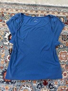Blue Anthropologie Tee